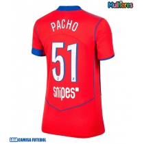 Camisa de Futebol Paris Saint-Germain Willian Pacho #51 Equipamento Alternativo Mulheres 2025-26 Manga Curta